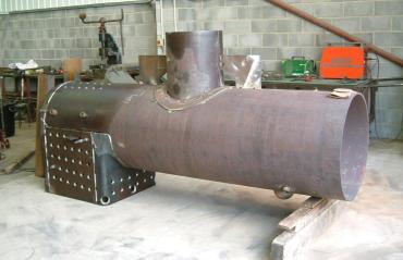 The new boiler for the Greensands Railway Museum Trust's Baldwin No. 778
